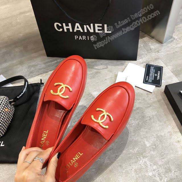 Chanel女鞋 香奈兒2020早春新款單鞋 Chanel女士單皮鞋  naq1277